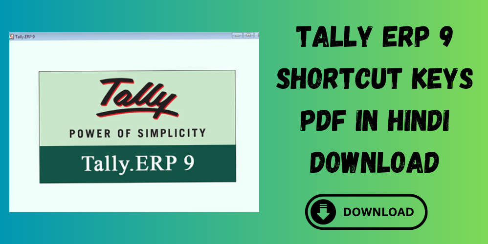 Tally ERP 9 Shortcut Keys Pdf in Hindi Download